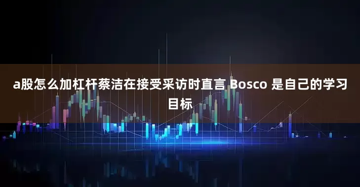 a股怎么加杠杆蔡洁在接受采访时直言 Bosco 是自己的学习目标