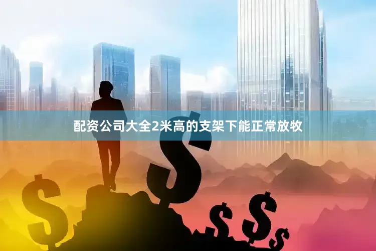 配资公司大全2米高的支架下能正常放牧