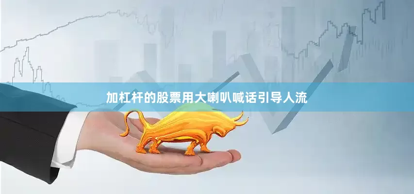 加杠杆的股票用大喇叭喊话引导人流